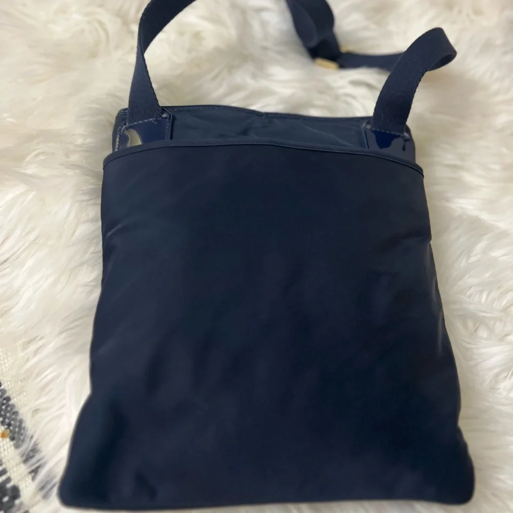 Tory Burch Blue Black Messenger Bag